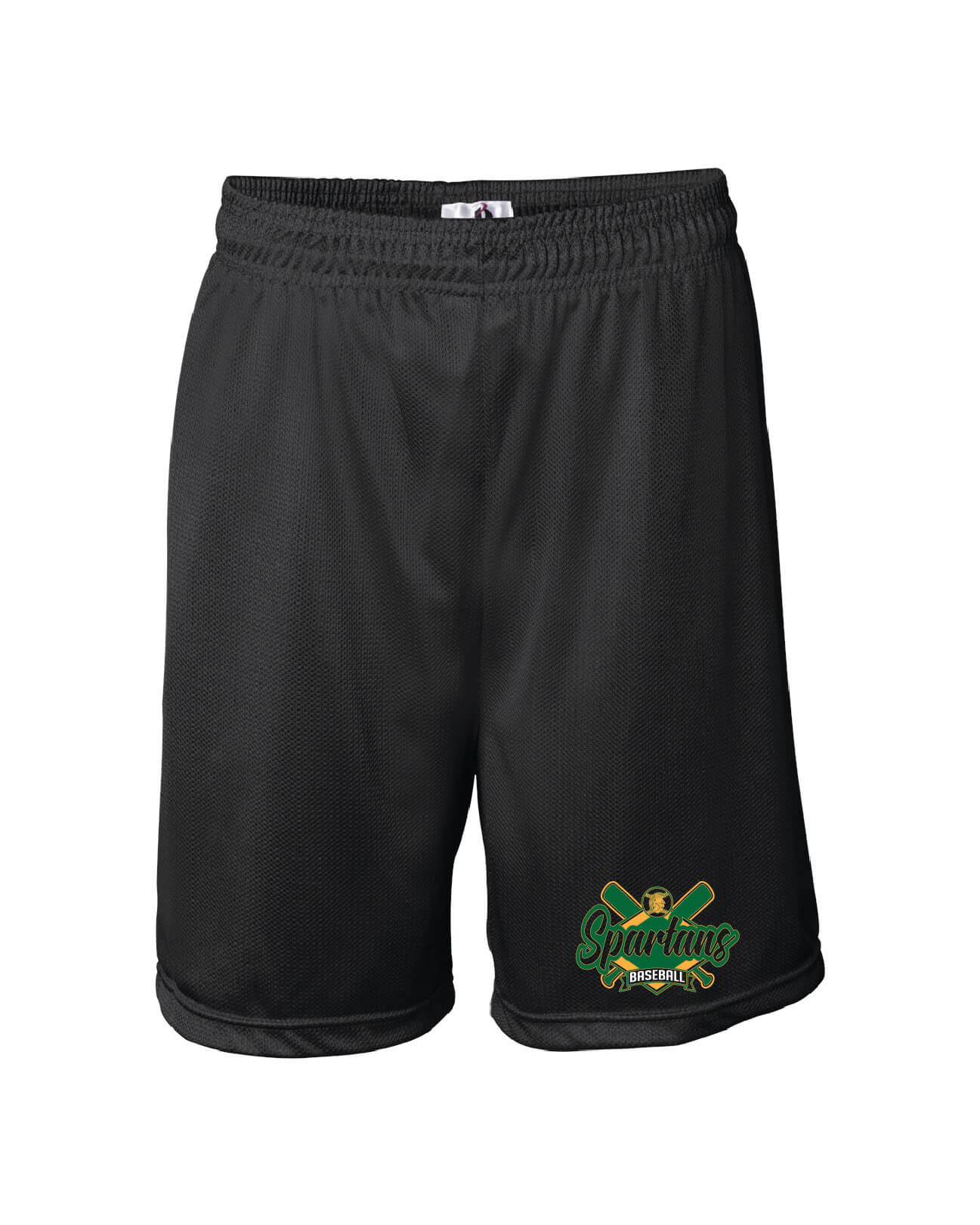 Badger Mesh Shorts black, Spartans Baseball
