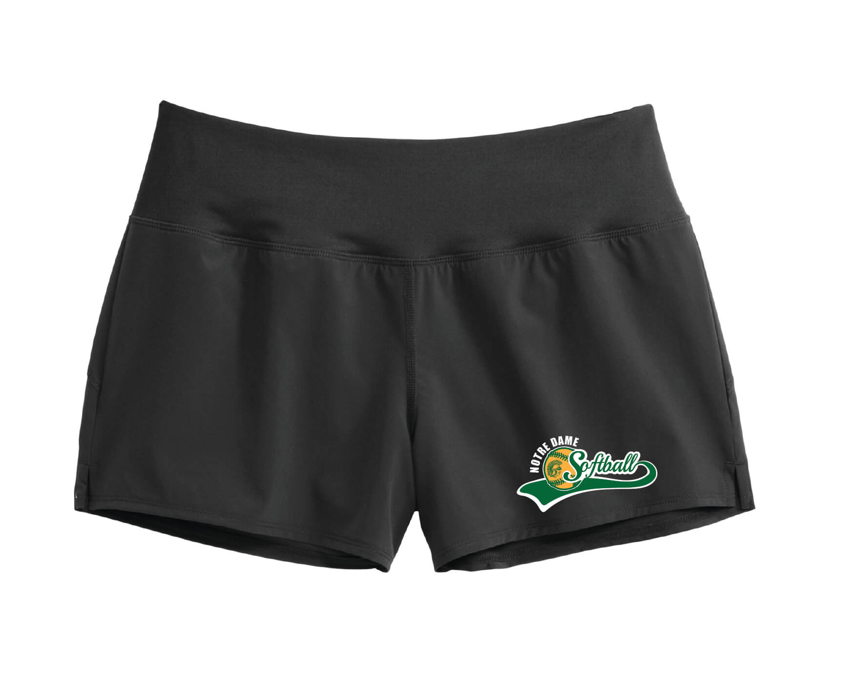 Notre Dame Softball Sport-Tek® Ladies Repeat Short black