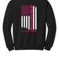 Patriots Flag Back Crewneck Sweatshirt