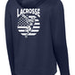 Lacrosse Flag Back Sport-Wick® Fleece Hooded Pullover Adult