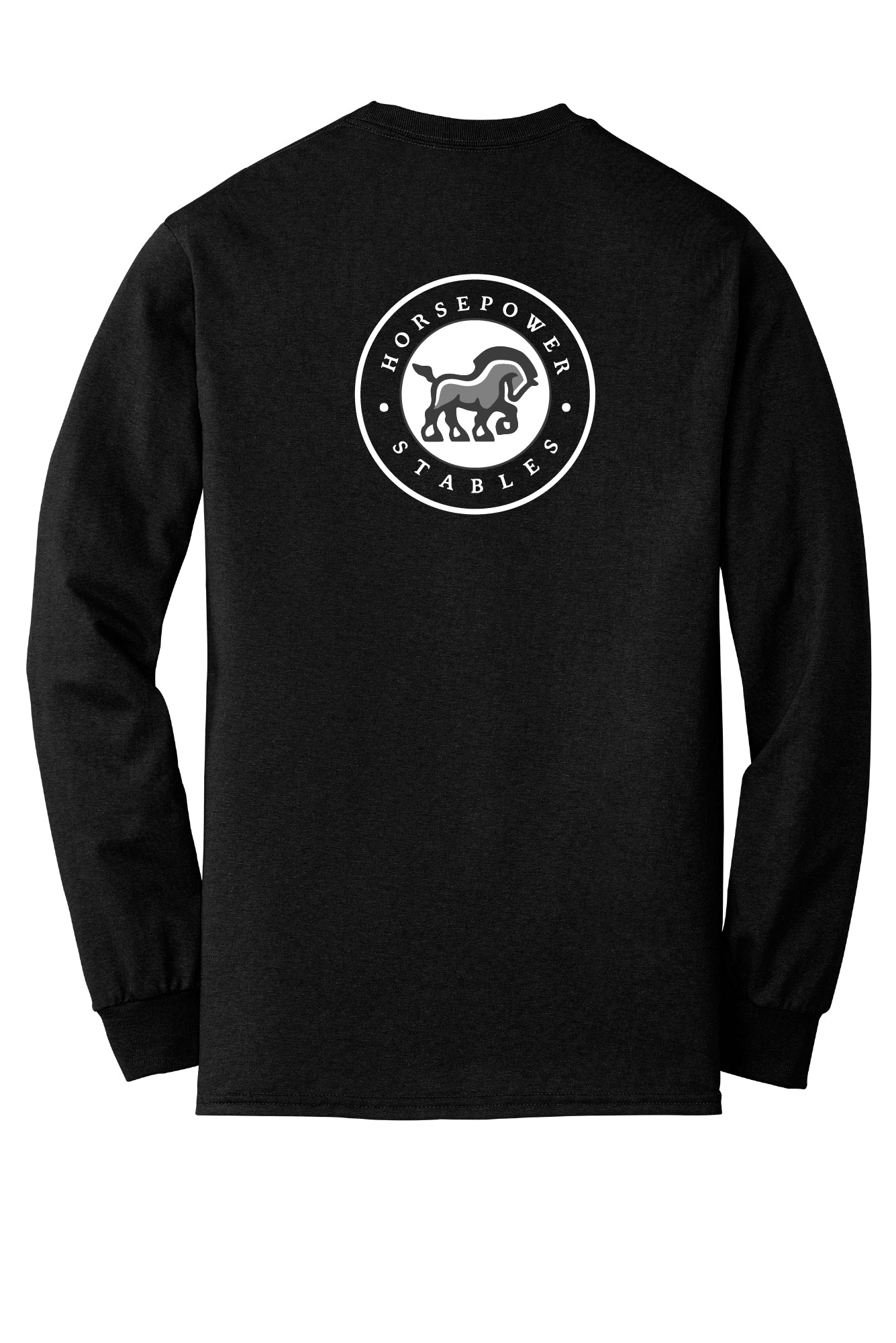 Adult Horsepower Stables Long Sleeve T-Shirt