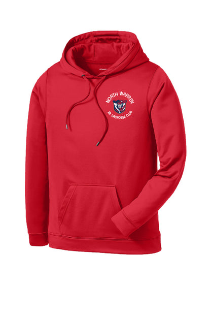 Lacrosse Flag Back Sport-Wick® Fleece Hooded Pullover Adult