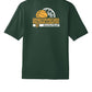 Youth Spartans Basketball Sport Tek Competitor Short Sleeve Tee green-back