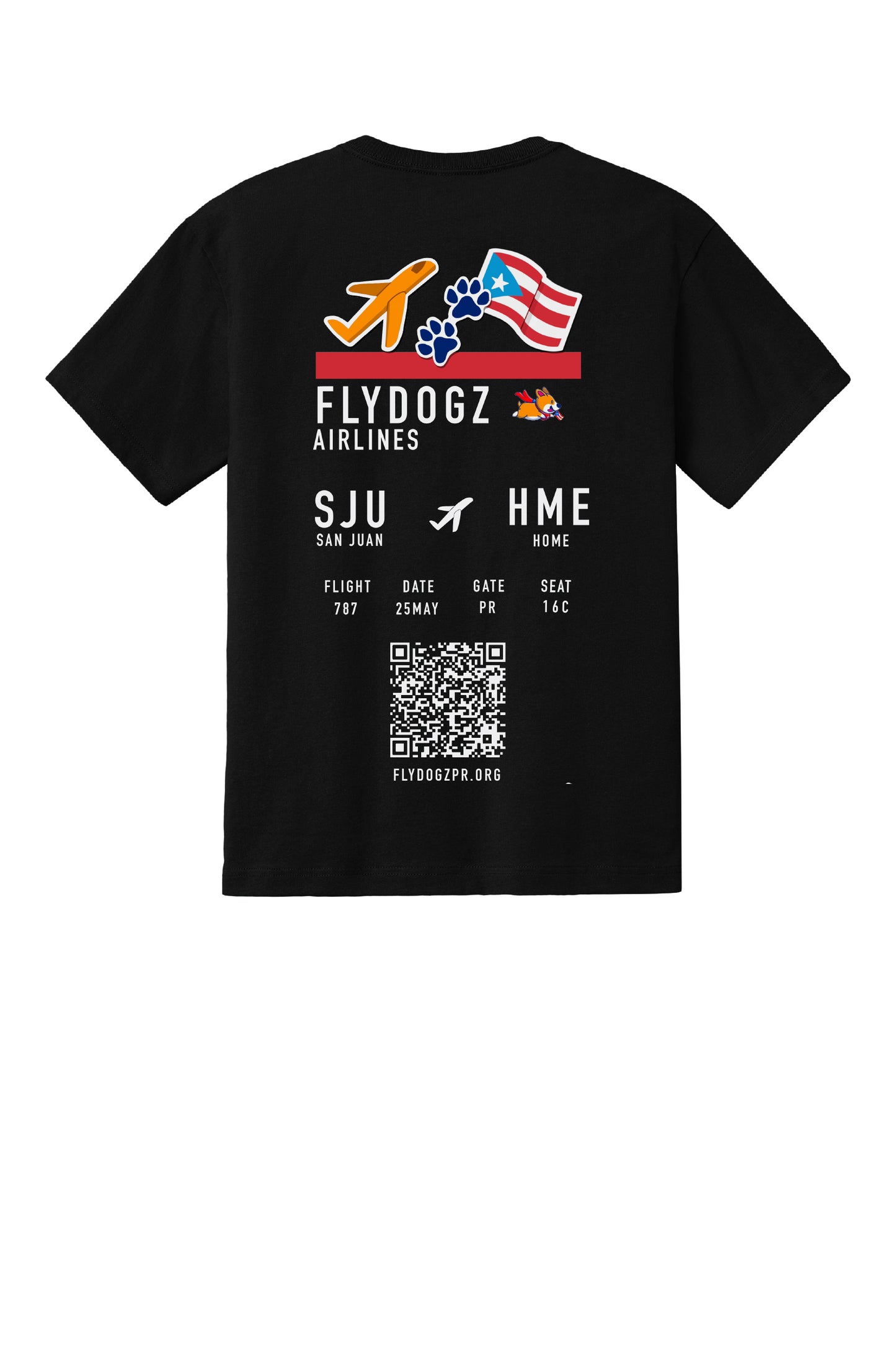 Fly Dogz Short Sleeve Unisex 7.5-Ounce Heavyweight T-shirt
