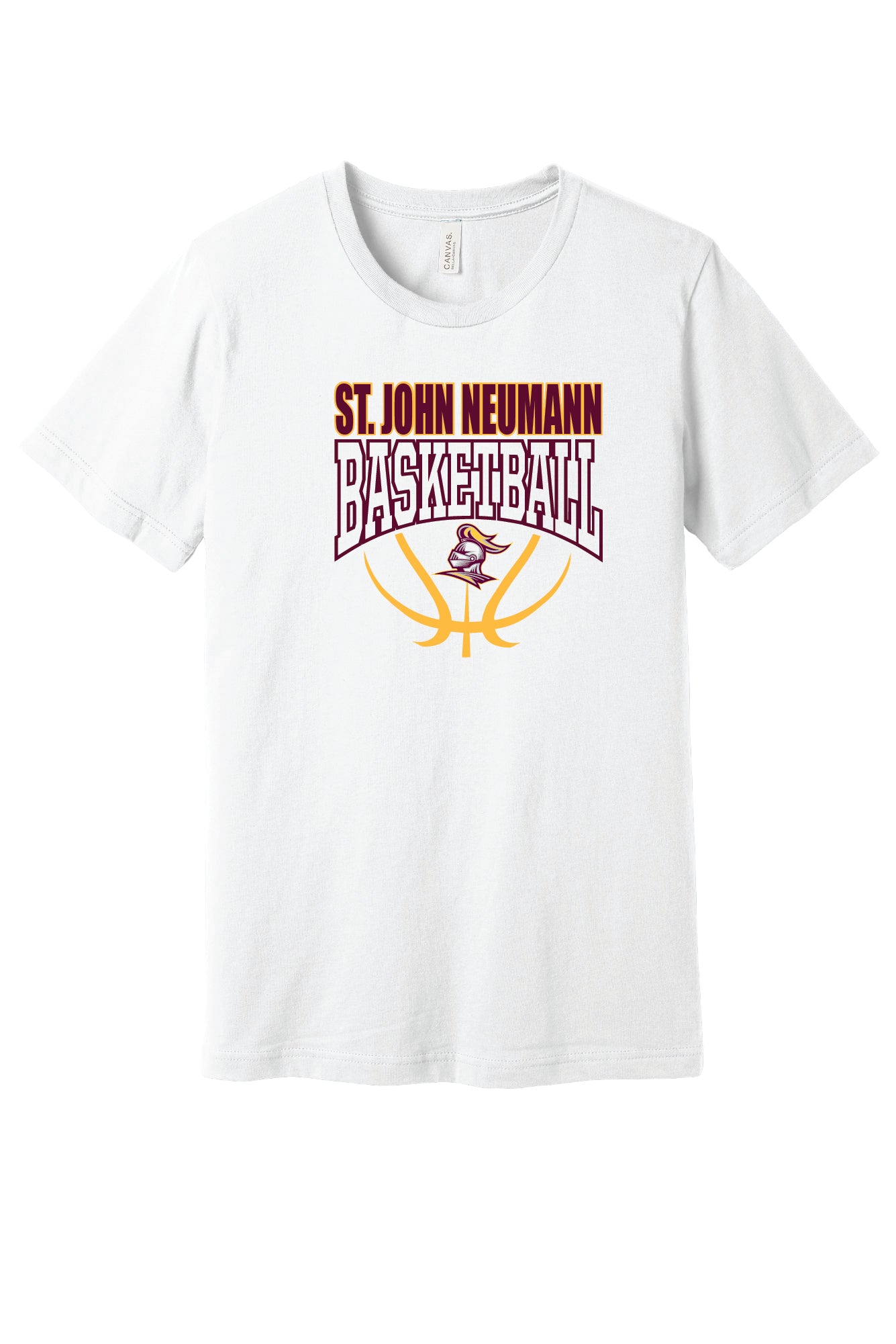 SJN Basketball Short Sleeve  Bella Canvas T-Shirt (Youth)