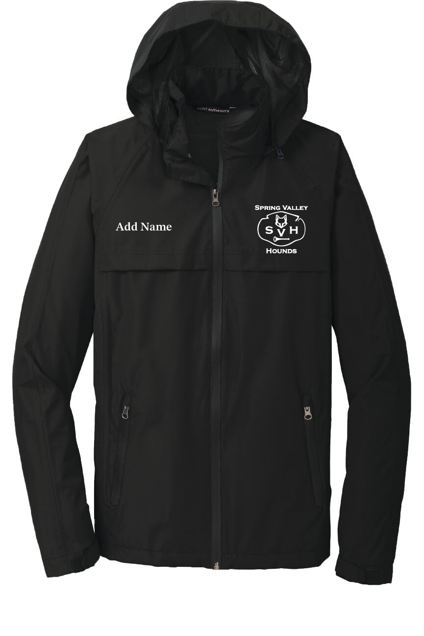 Port Authority Waterproof Jacket (Unisex) Hounds - front black