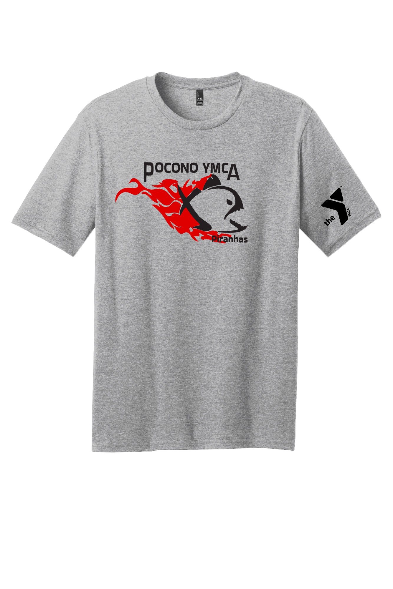 Light Weight District Brand Pocono YMCA Piranhas T-Shirt