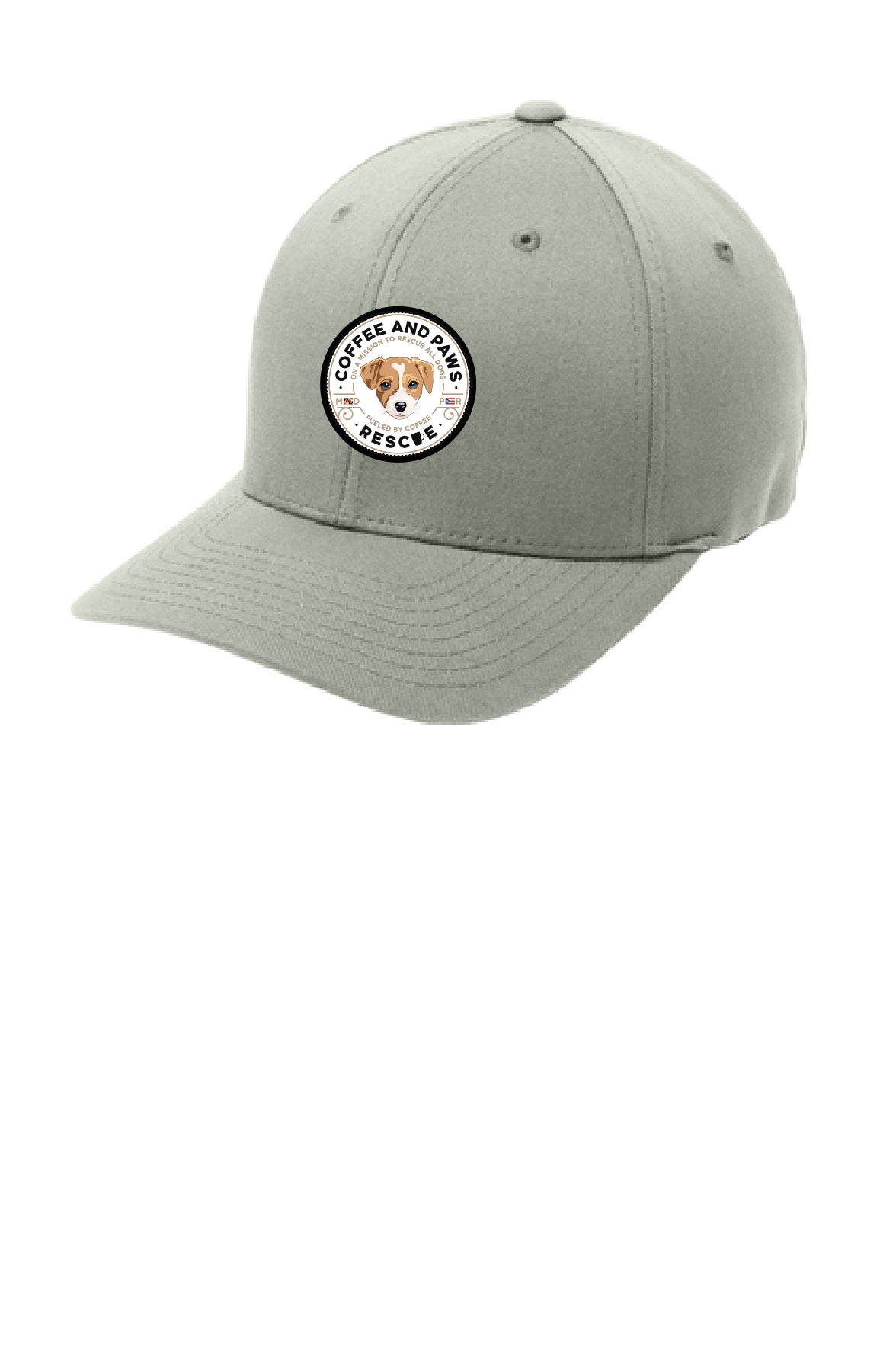Coffee and Paws Flex Fit Ball Cap