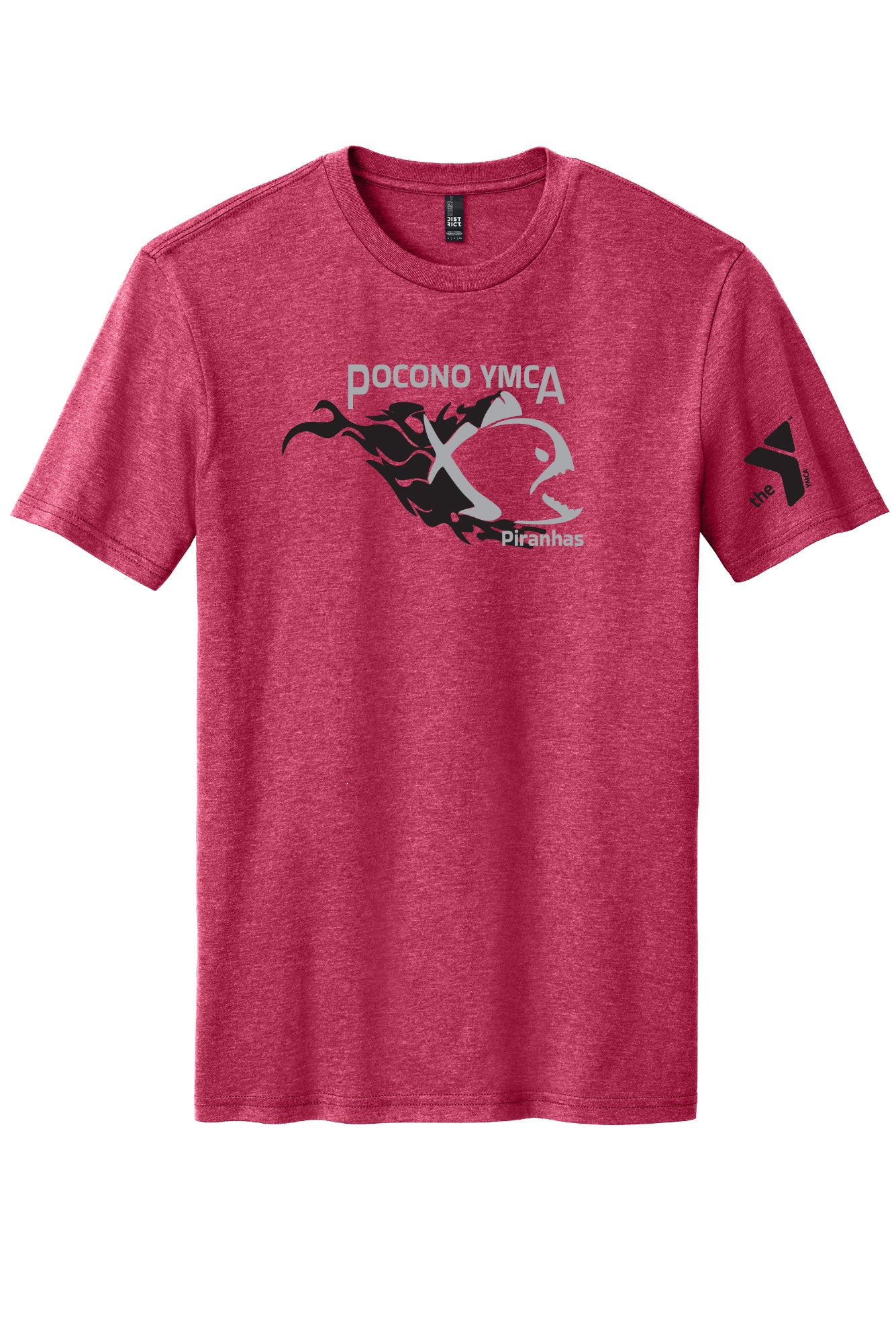 Light Weight District Brand Pocono YMCA Piranhas T-Shirt