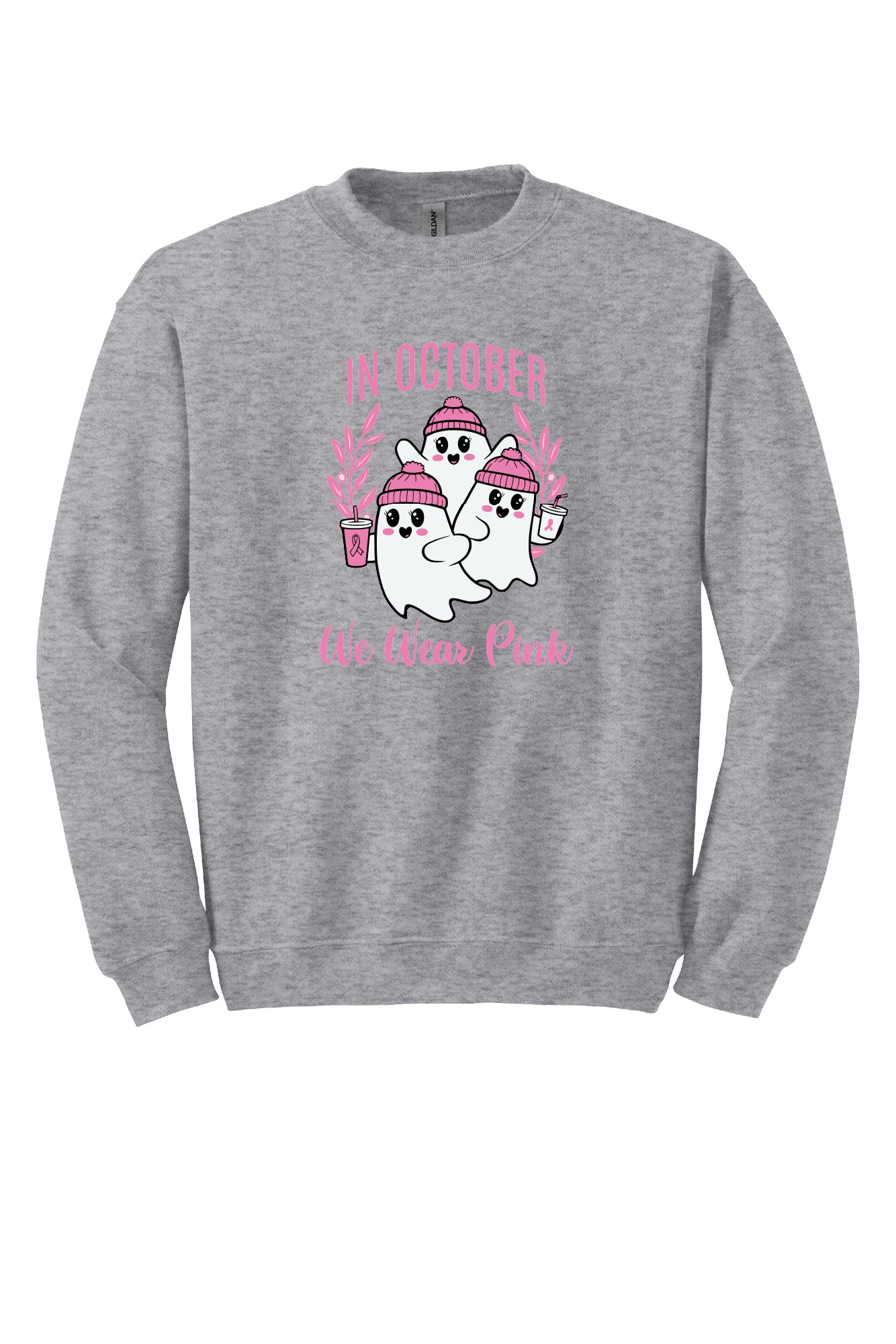 Halloween Wear Pink Crewneck Sweatshirt