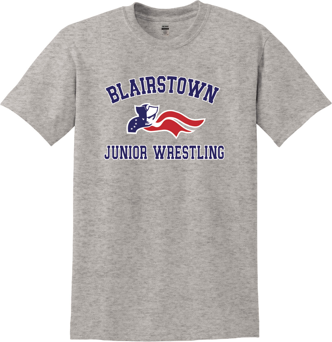Blairstown JR Wrestling Short Sleeve T-Shirt gray