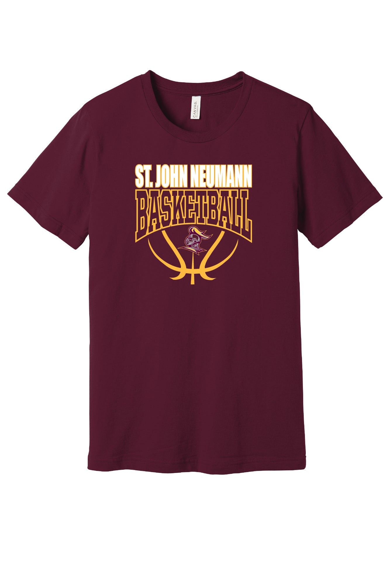 SJN Basketball Short Sleeve  Bella Canvas T-Shirt (Youth)