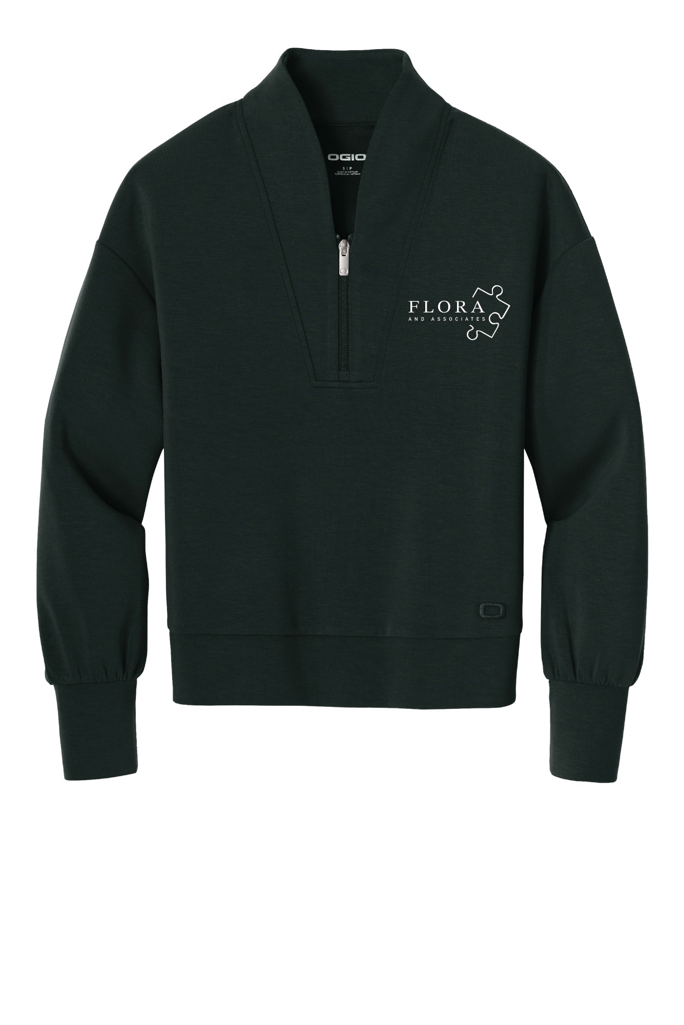 Flora and Associates Ladies Transcend 1/4 Zip Sweatshirt