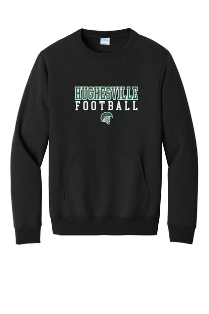 Hughesville Football Crewneck Pocket Sweatshirt