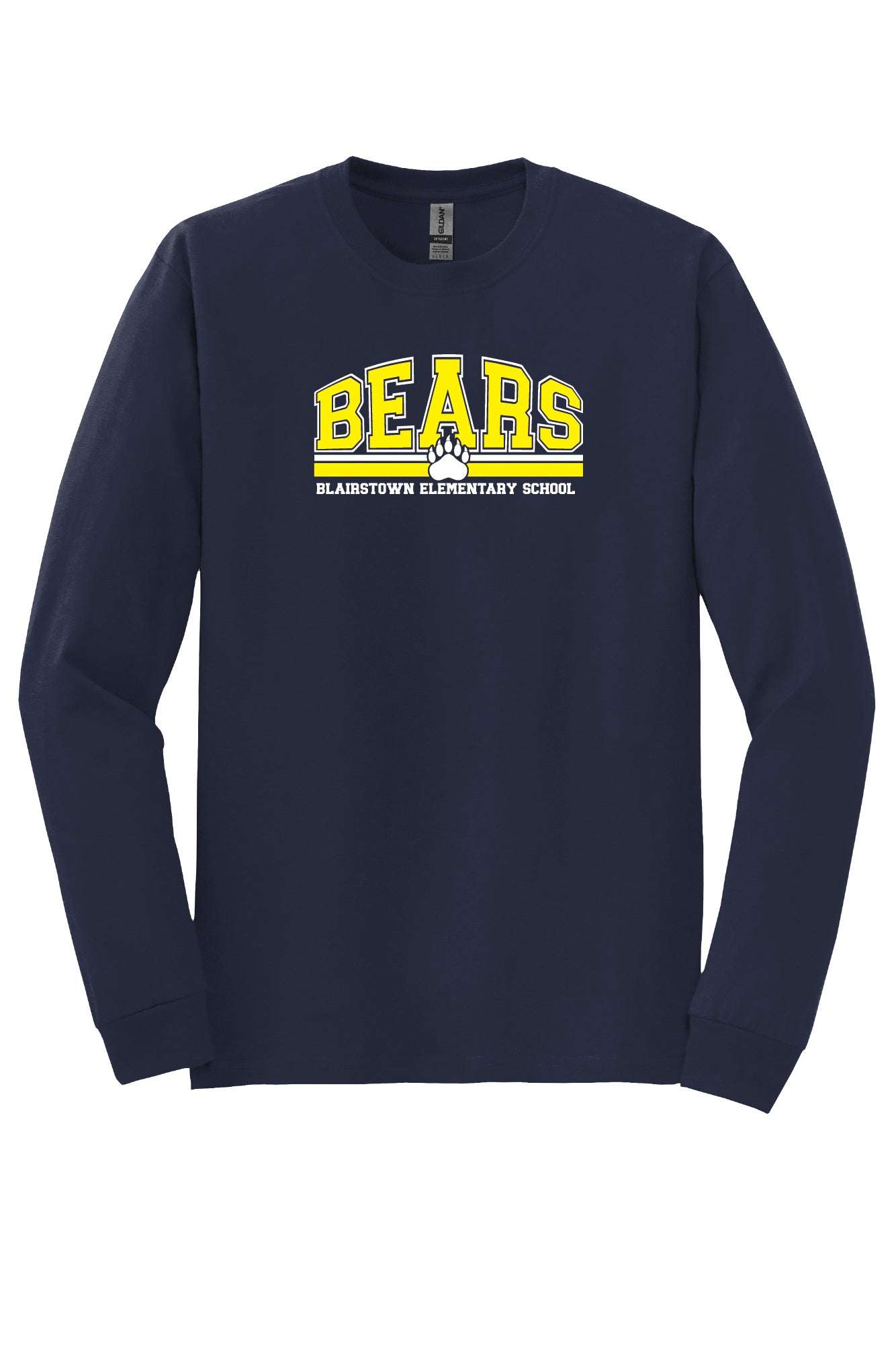 Blairstown Elementary BES Bears Long Sleeve T-Shirt (Youth)