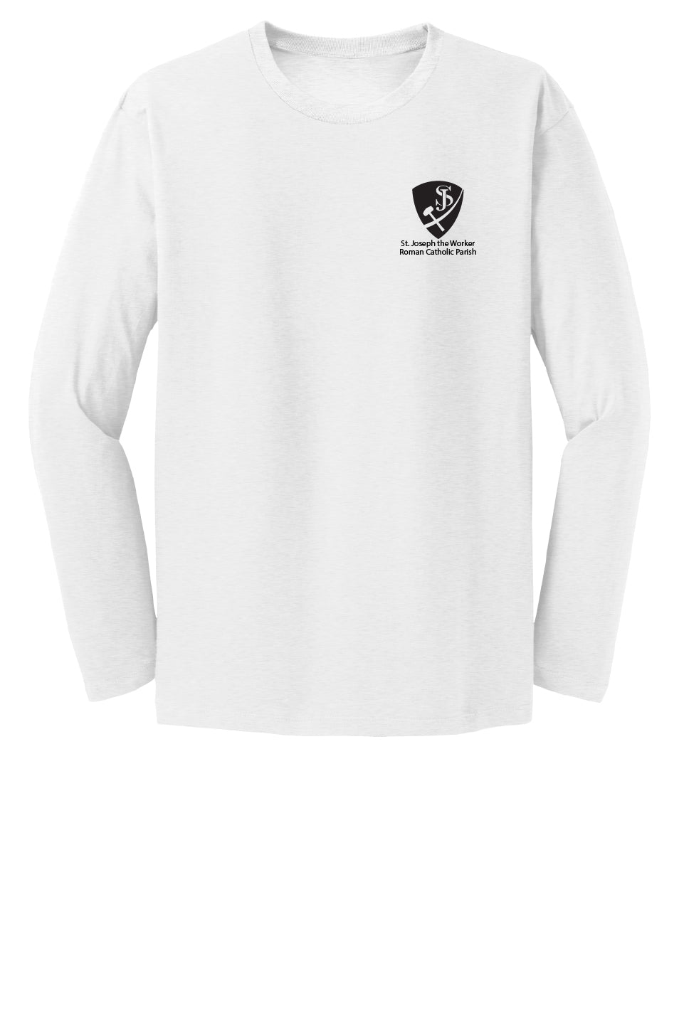 St. Joseph the Worker I Long Sleeve T-shirt-Single Color Logo