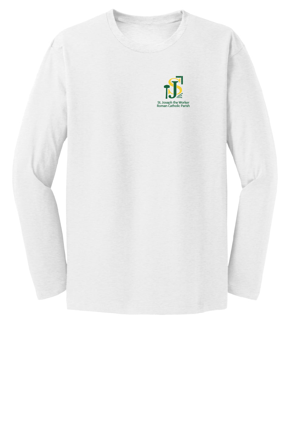 St. Joseph the Worker II Long Sleeve T-shirt-Full Color Logo
