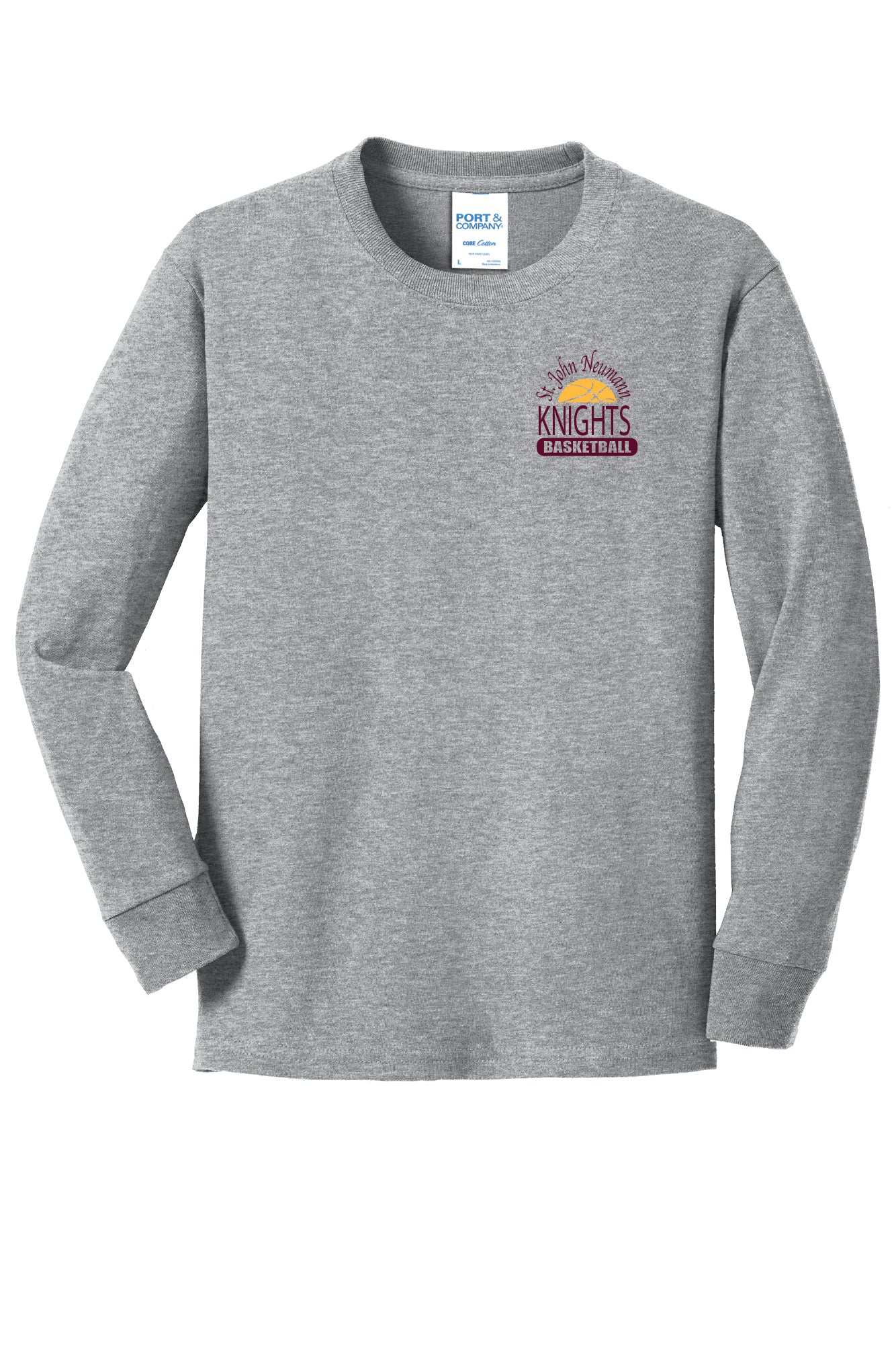 SJN Knights Basketball Long Sleeve T-Shirt