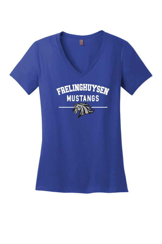 Frelinghuysen Mustangs II Ladies V-Neck