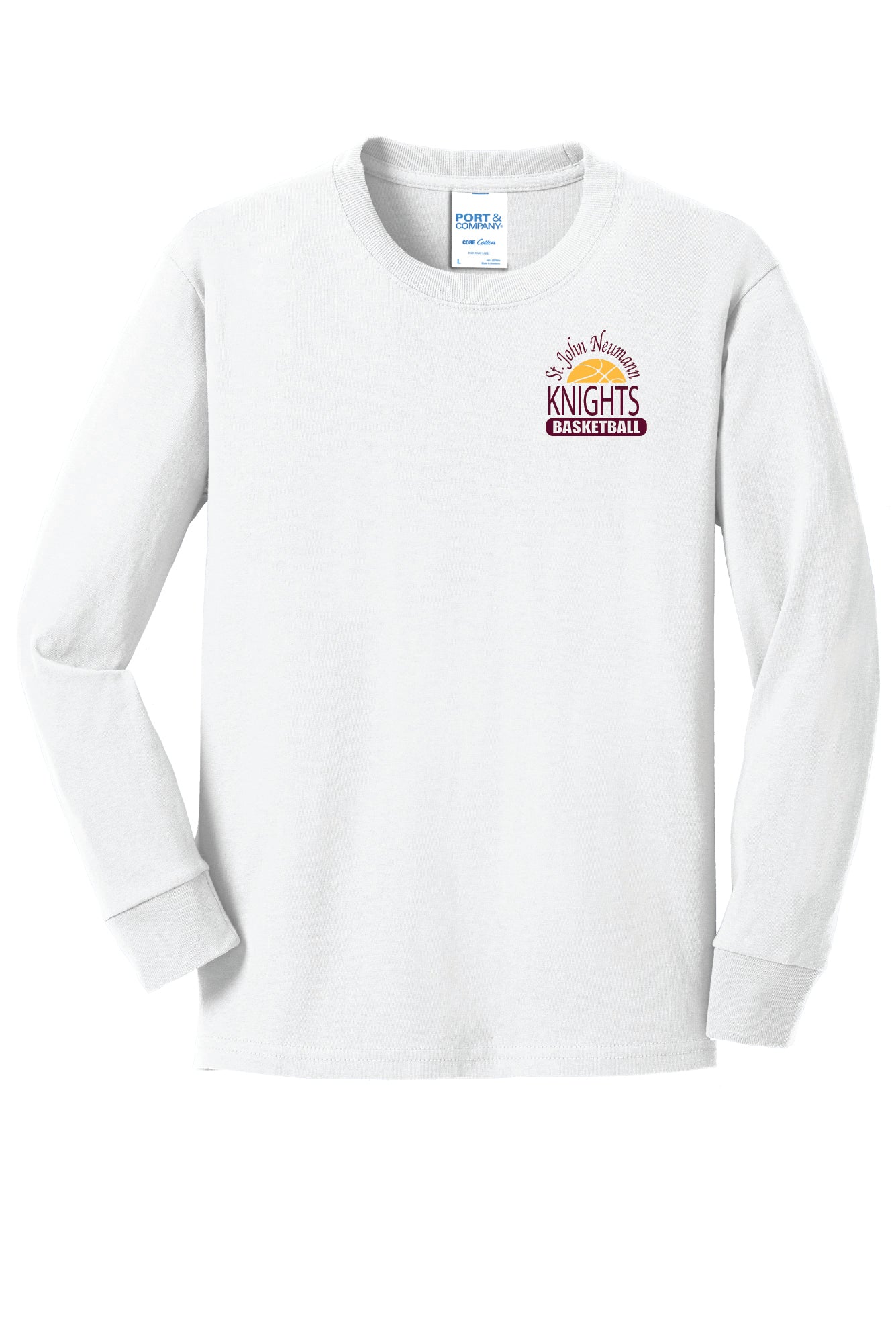 SJN Knights Basketball Long Sleeve T-Shirt