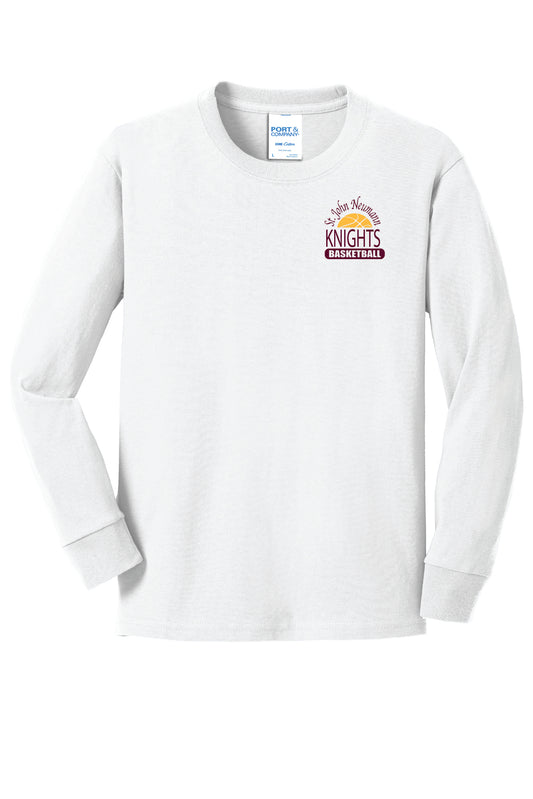 SJN Knights Basketball Long Sleeve T-Shirt (Youth)