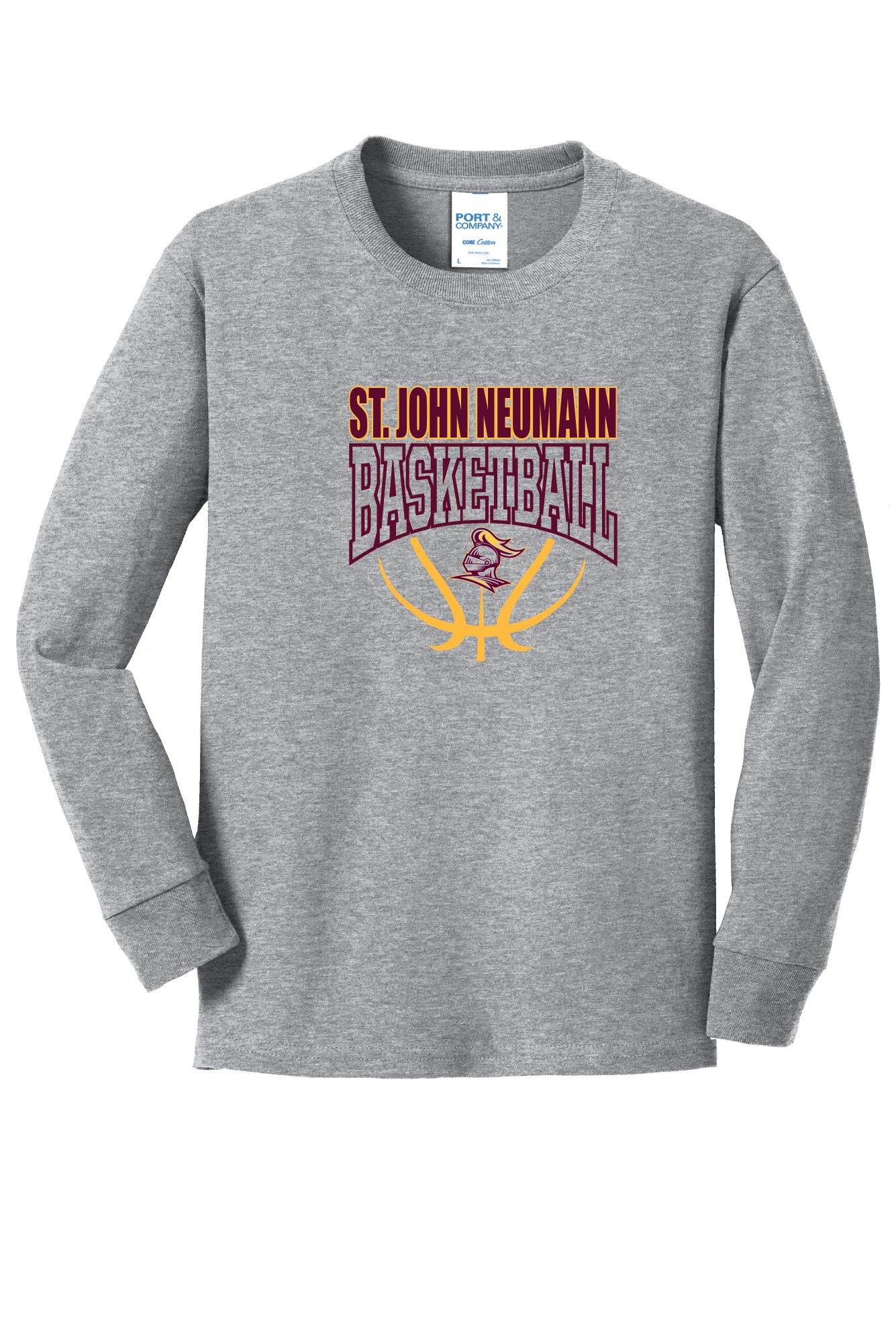 SJN Basketball Long Sleeve T-Shirt (Youth)