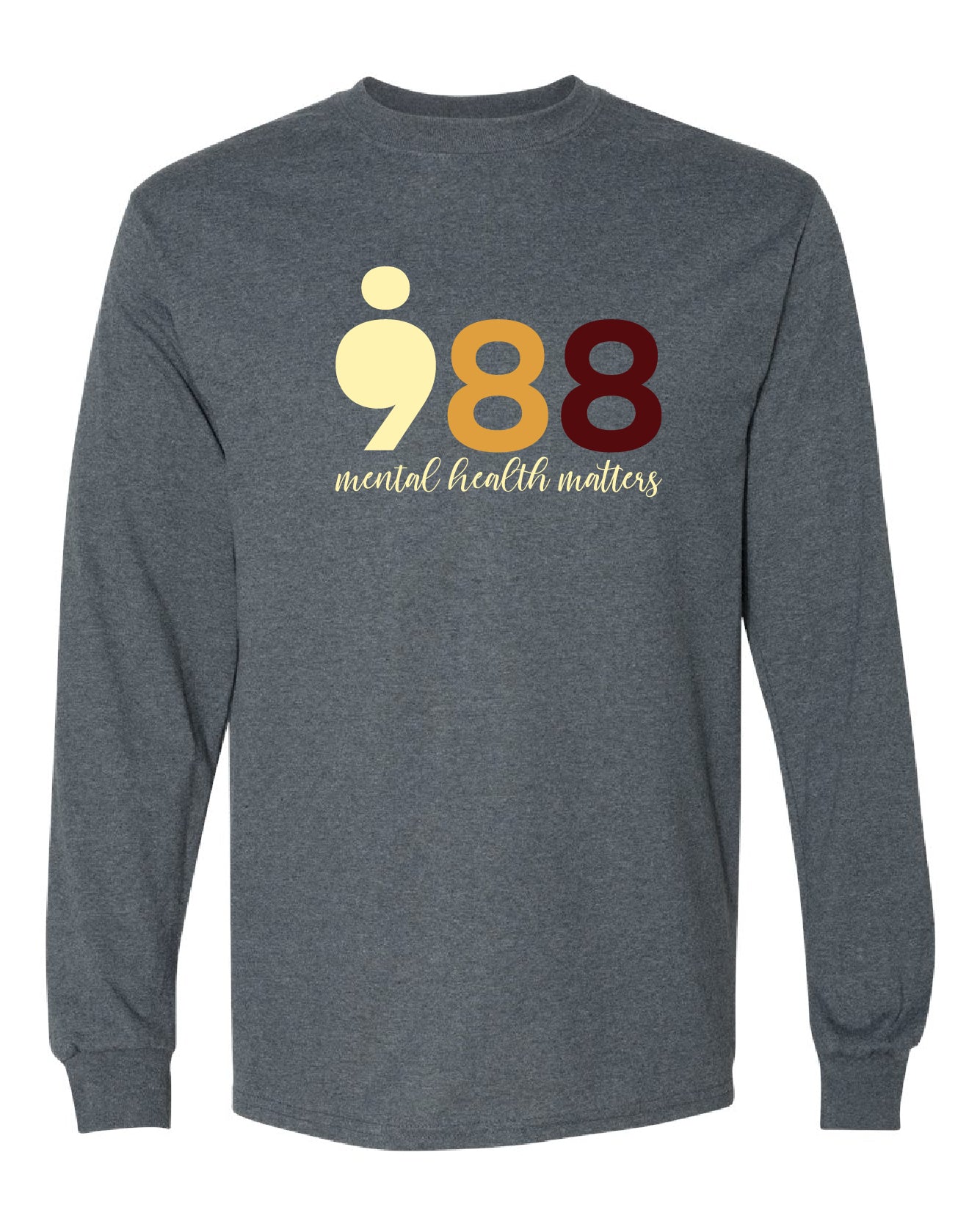 988 Front Only Long Sleeve T-Shirt (Adult)