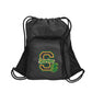 Zippered Pocket Cinch Pack Spartans S
