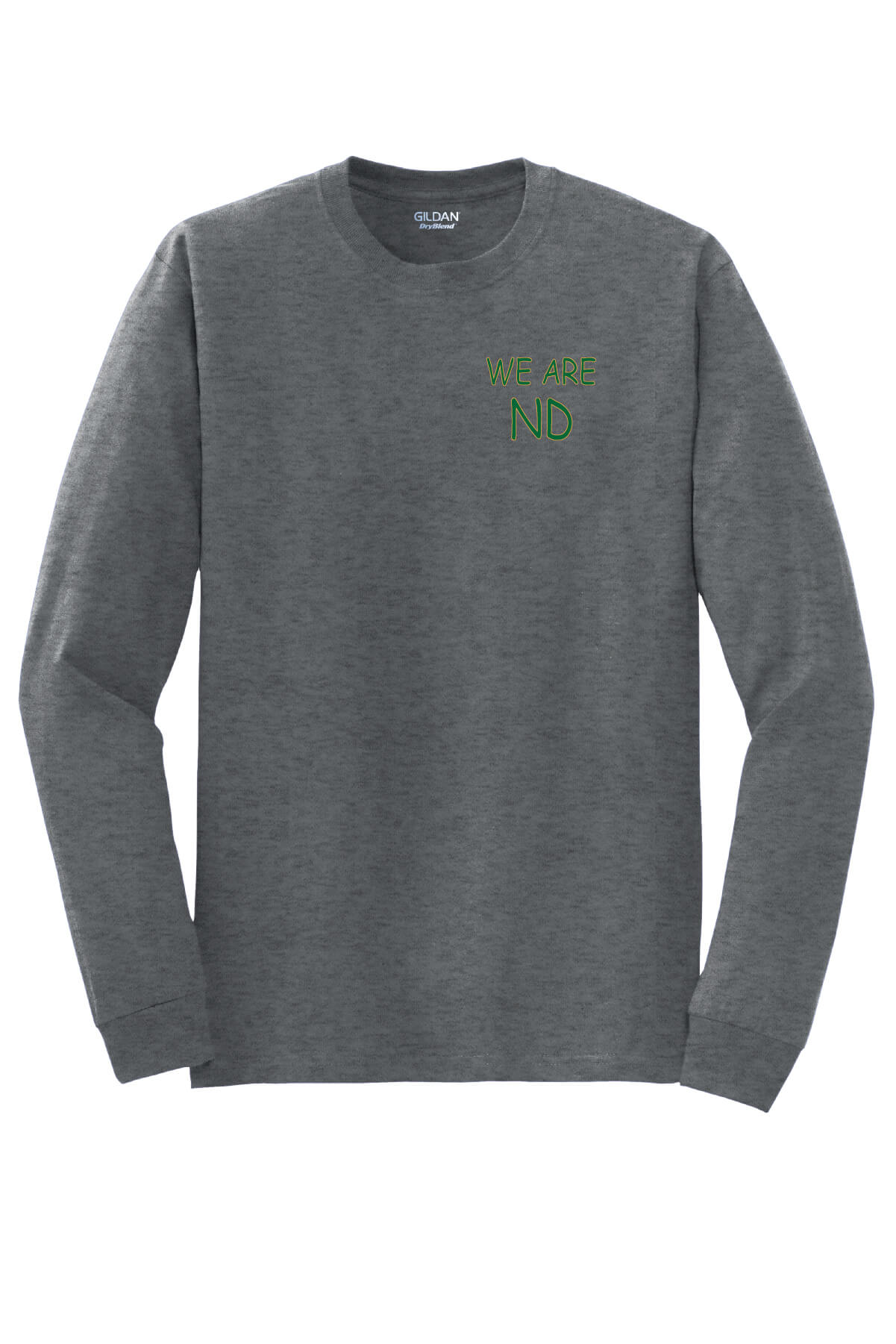 We Are ND Long Sleeve T-Shirt front-gray
