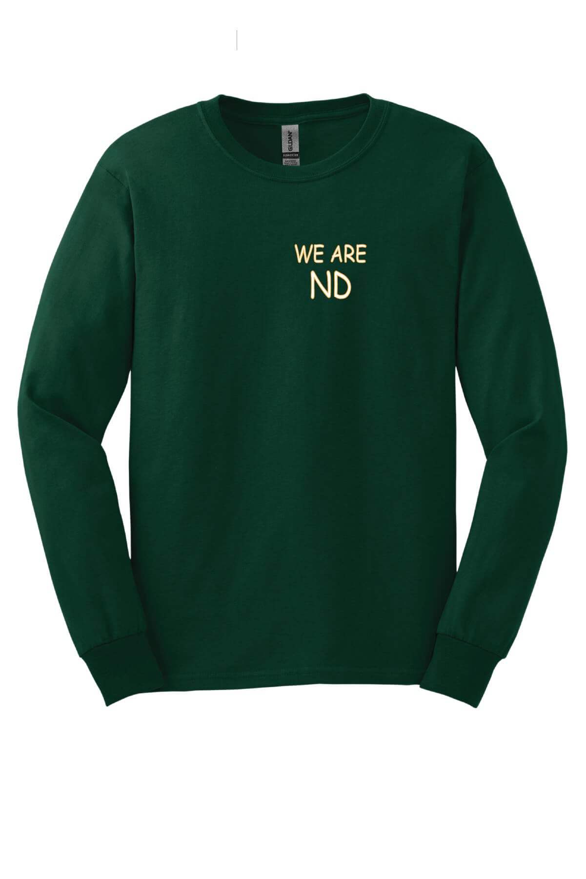 We Are ND Long Sleeve T-Shirt front-green