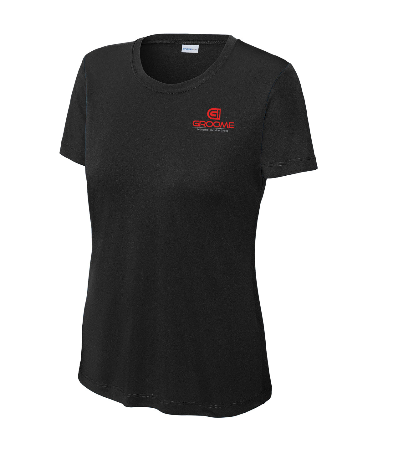 Sport-Tek® Women's PosiCharge® Competitor™ Tee - Front Logo / Flag Back