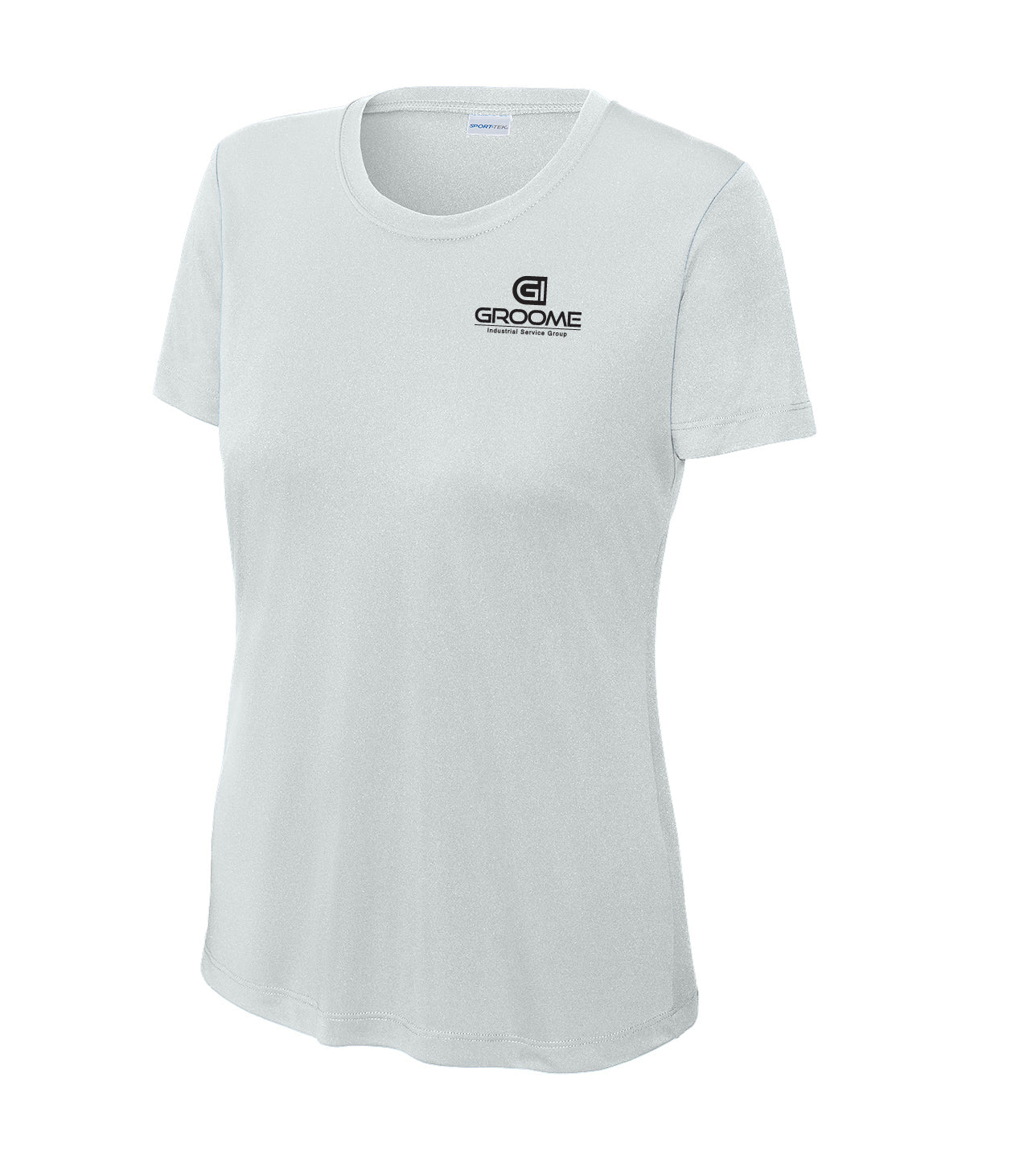 Sport-Tek® Women's PosiCharge® Competitor™ Tee - Front Logo / Flag Back