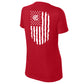Sport-Tek® Women's PosiCharge® Competitor™ Tee - Front Logo / Flag Back