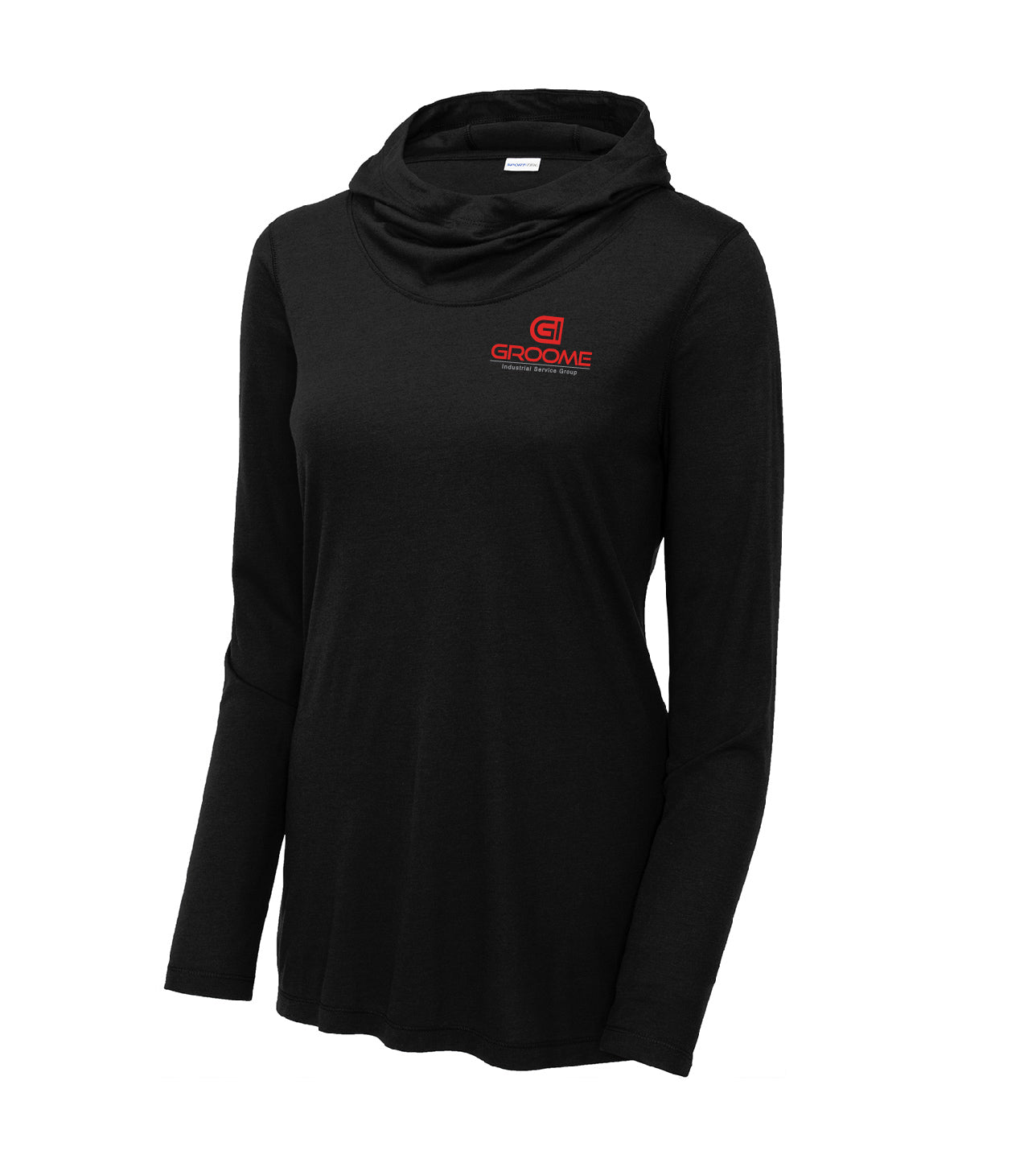 Sport-Tek® Women's PosiCharge ® Tri-Blend Wicking Long Sleeve Hoodie