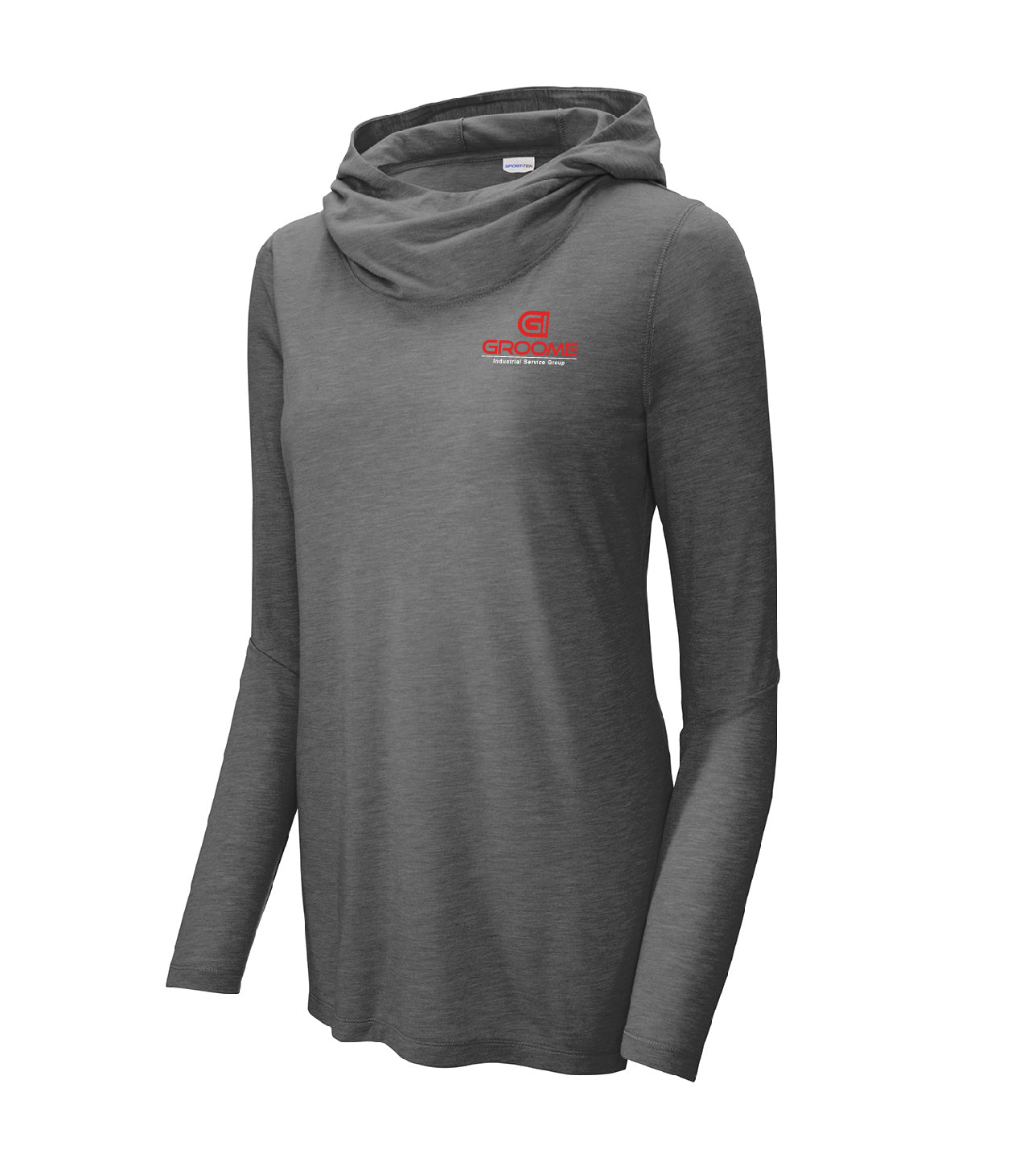 Sport-Tek® Women's PosiCharge ® Tri-Blend Wicking Long Sleeve Hoodie