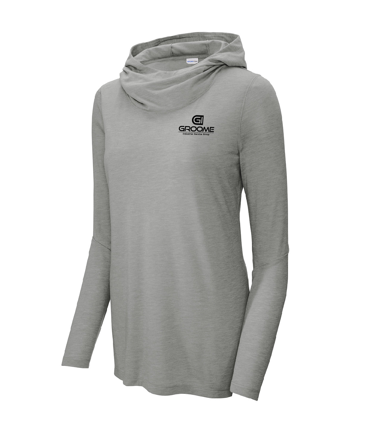 Sport-Tek® Women's PosiCharge ® Tri-Blend Wicking Long Sleeve Hoodie