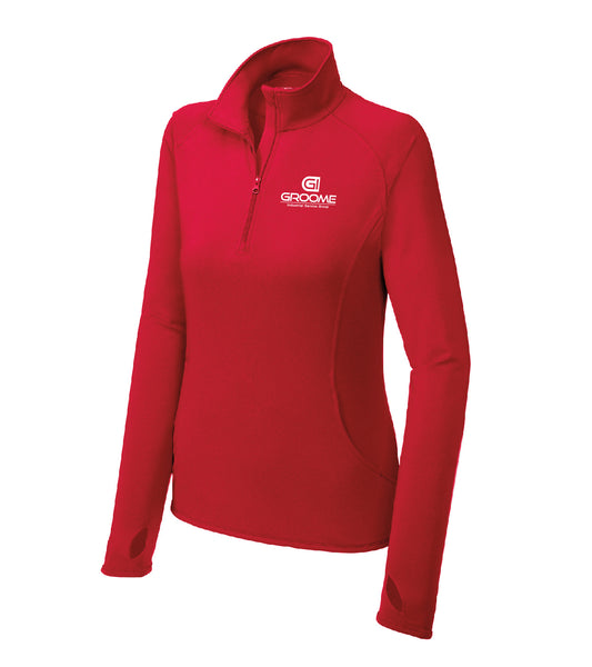 Sport-Tek® Women's Sport-Wick® Stretch 1/4-Zip Pullover