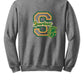 Spartans "S" Crewneck Sweatshirt back-gray