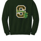 Spartans "S" Crewneck Sweatshirt back-green