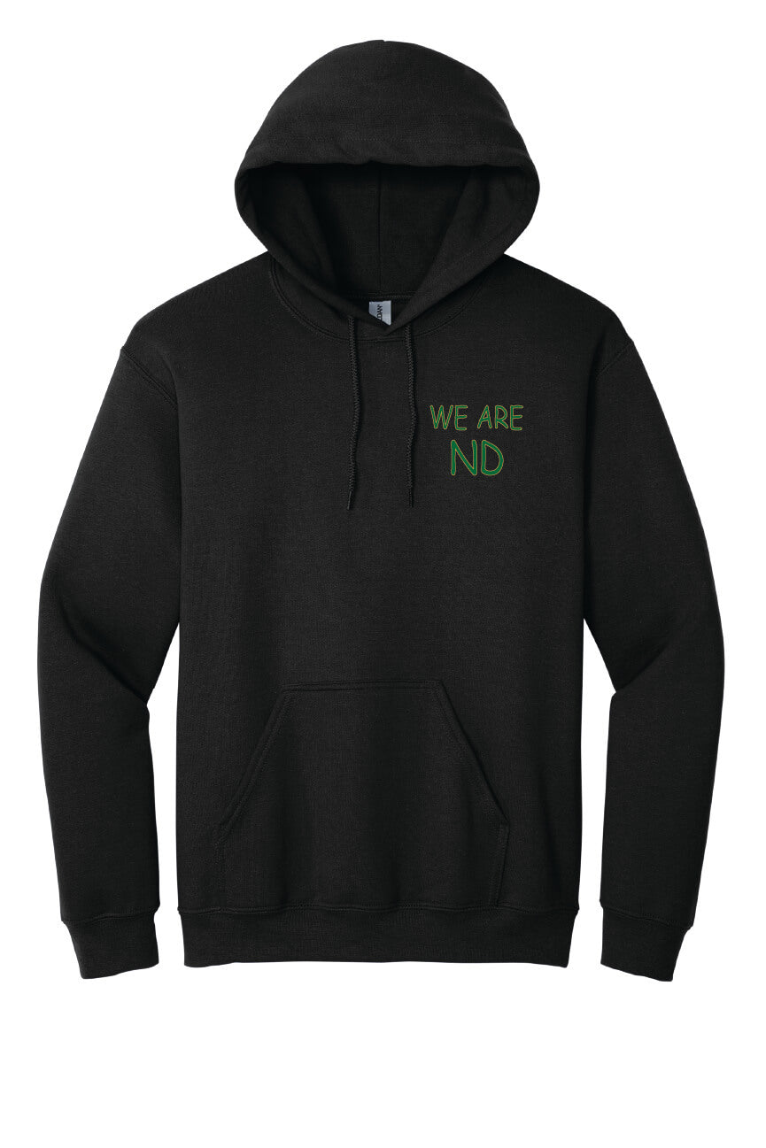 We Are ND Hoodie front-black