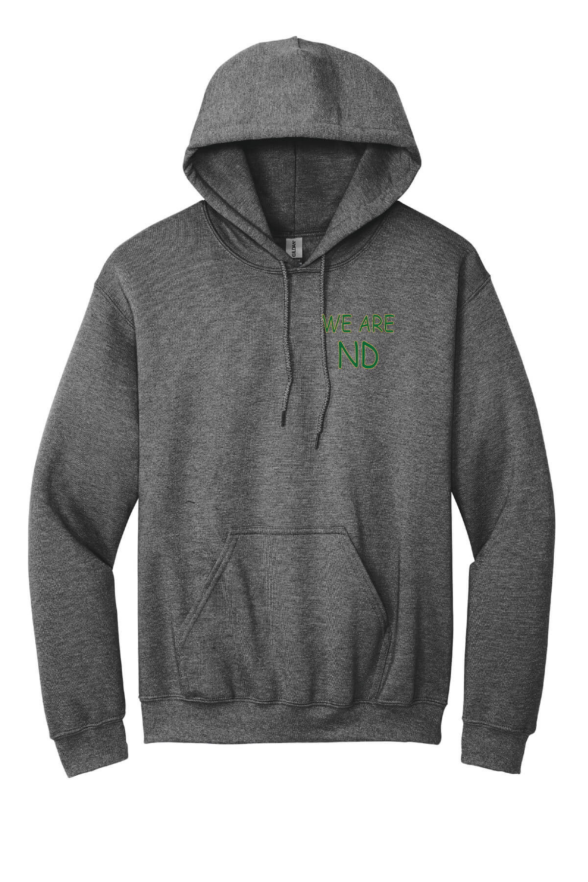 We Are ND Hoodie front-gray