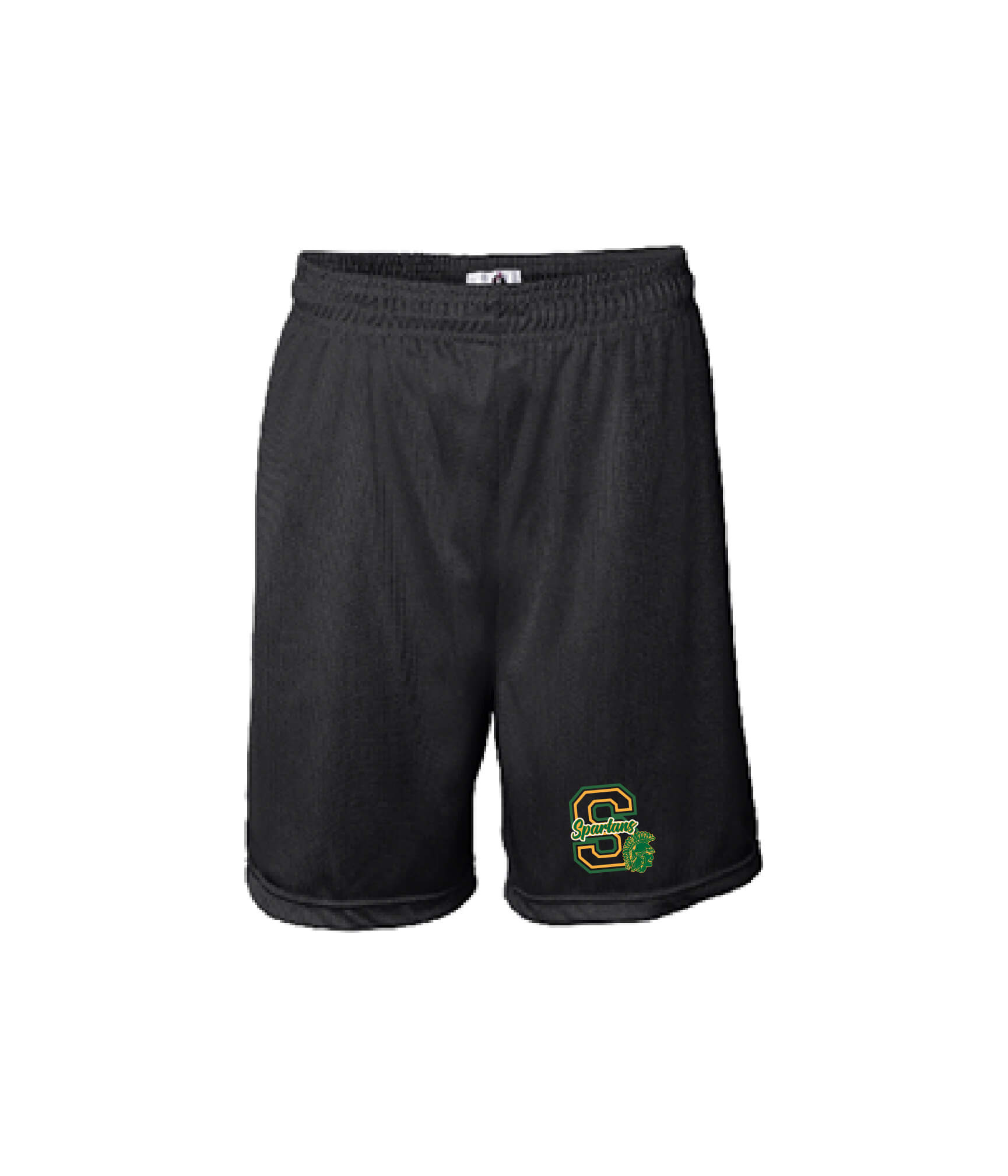Badger Mini Mesh 7” Inseam Shorts Spartans S black