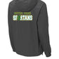 Notre Dame Spartans Sport Tek Packable Windbreaker back-gray