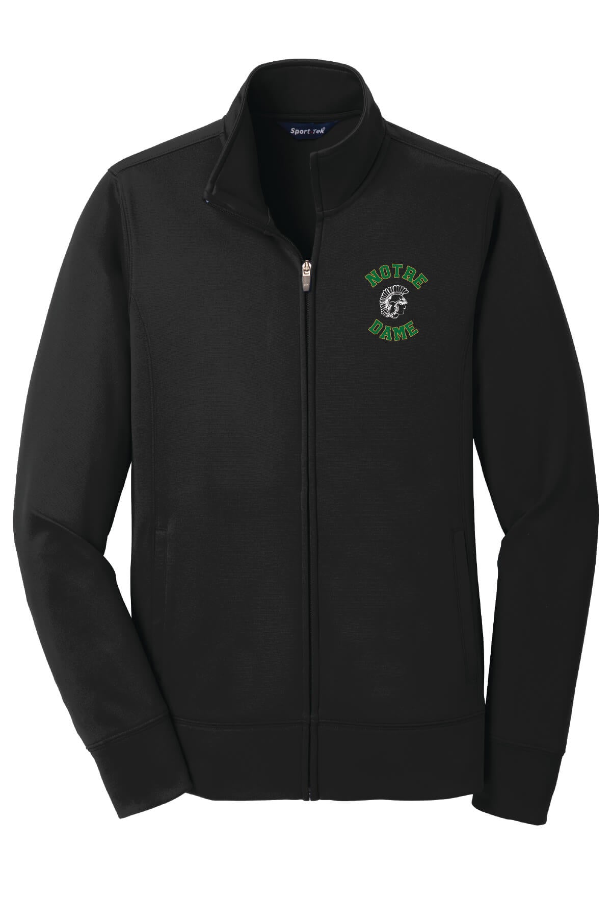 Spartans "S" Fleece Full-Zip Jacket (Ladies) front-black