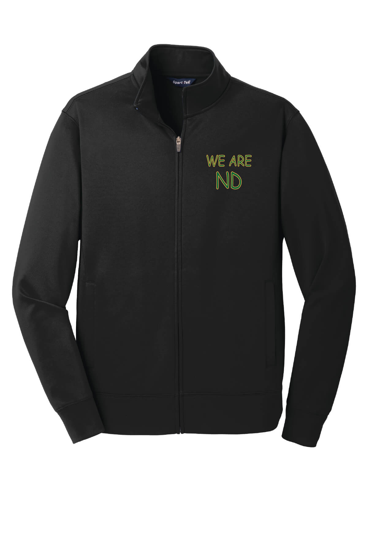 Notre Dame Spartans Fleece Full-Zip Jacket (Unisex)  front-black