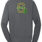 Spartans "S" Fleece Full-Zip Jacket (Unisex) back-gray