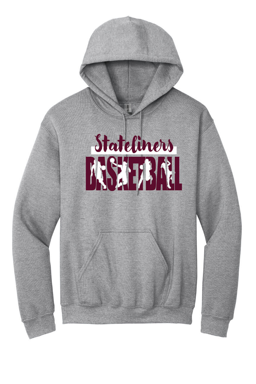 Stateliners Basketball Hoodie (Youth) gray