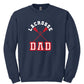 Lacrosse Dad Crewneck Sweatshirt navy
