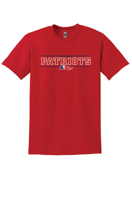 North Warren Patriots IV Short Sleeve T-Shirt red