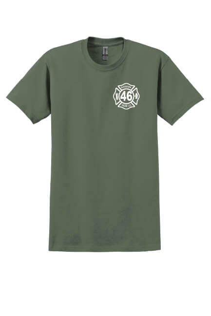 Gildan Ultra Cotton Short Sleeve T-Shirt military green front